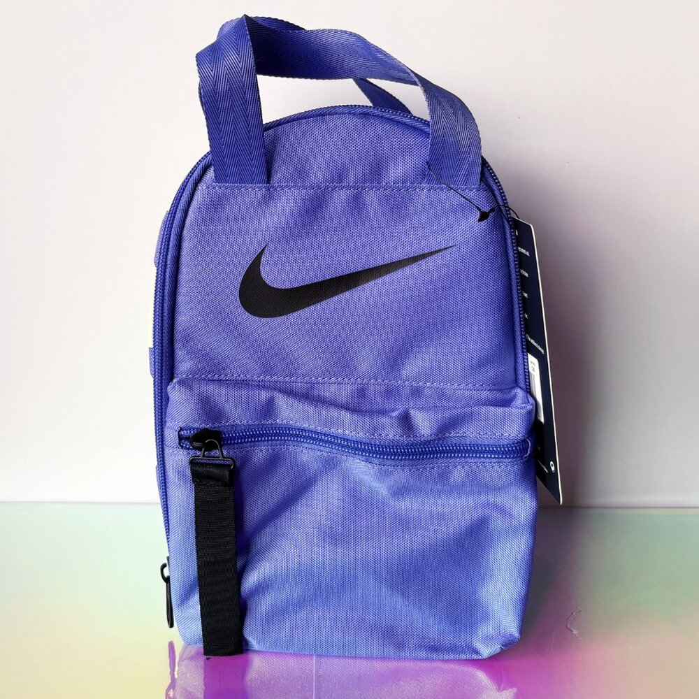 Brand New NWT Nike Zip Insulated lunch bag box cooler purple Just Do It JDI